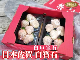 新入荷!日本佐賀空運直送 產量稀少白草莓(白寶石) 產量極少 珍貴的白色果實 最優雅的日本白草莓